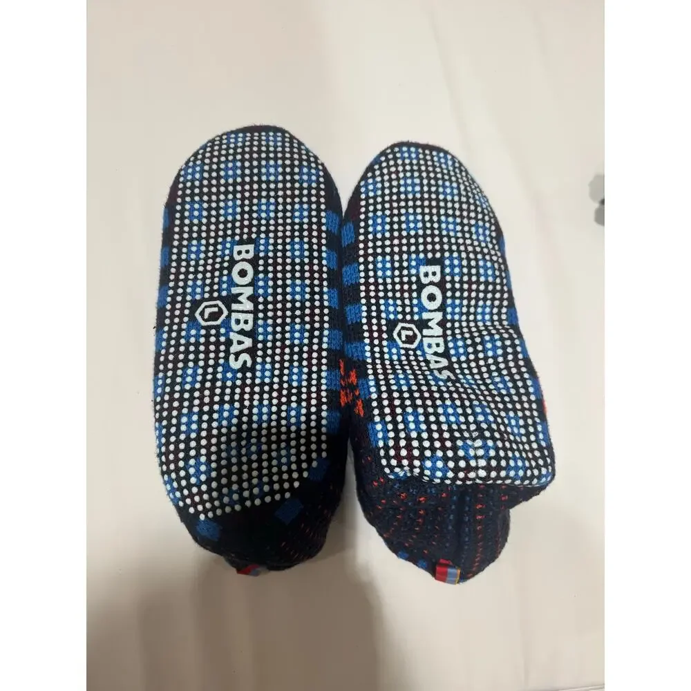 NWOT Bombas Gripper Sherpa Lined Slipper House Shoe Socks Size L